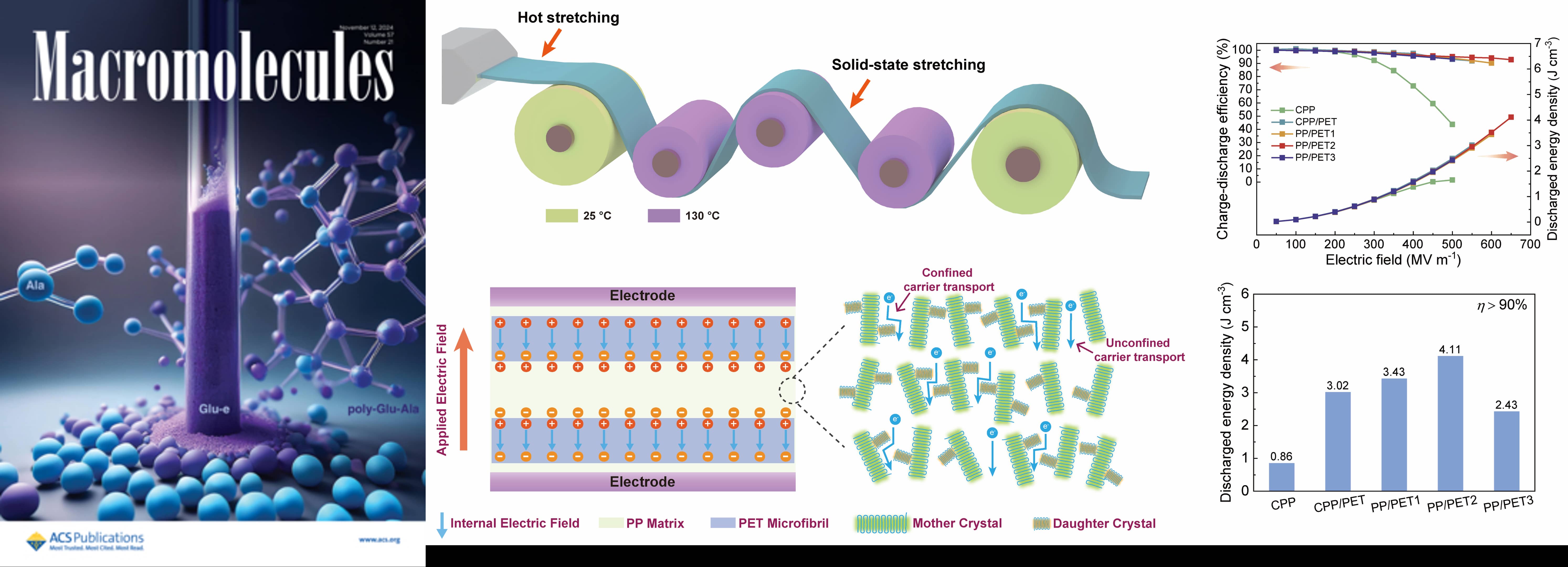 In Situ Well-Aligned Microfibrils and Mother−Daughter Crystals as Promising Blocks to Suppress Carrier Transport in Polypropylene Dielectric Films